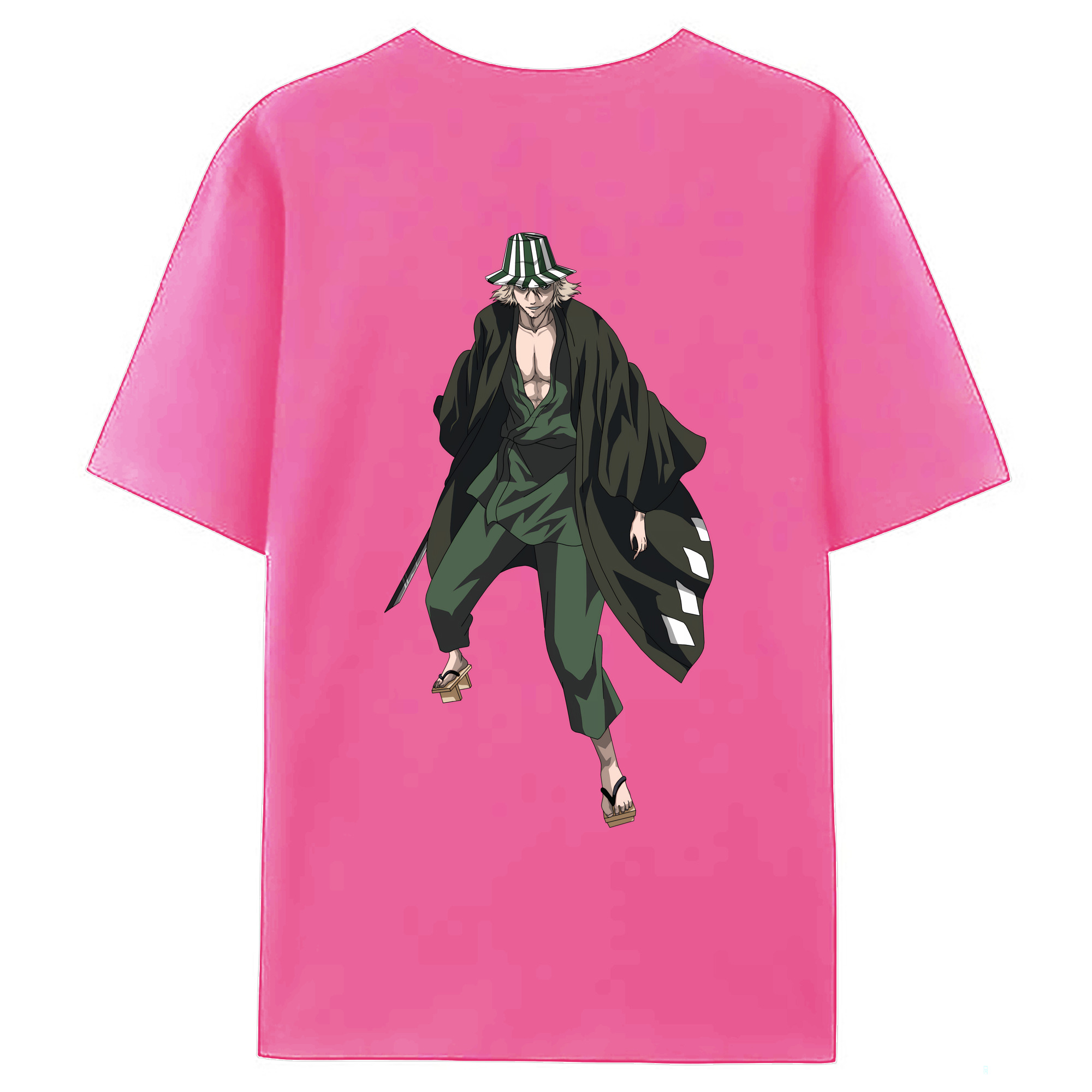 （画像用） "ブリーチ 浦原 喜助（うらはら きすけ） BLEACH Urahara Kisuke " レディース半袖Tシャツ(バックプリント)